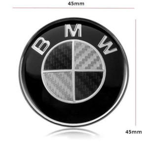 BMW Carbon Black 45mm Steering Wheel Badge