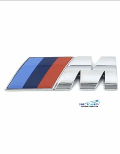 BMW M Sport Boot Badge Emblem Rear Chrome