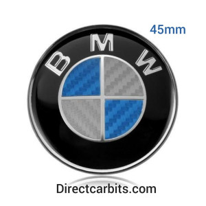 BMW Carbon Blue 45mm Steering Wheel Badge
